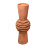 Wazon ceramiczny terakota Kwiat Miedziany Rudy 49cm